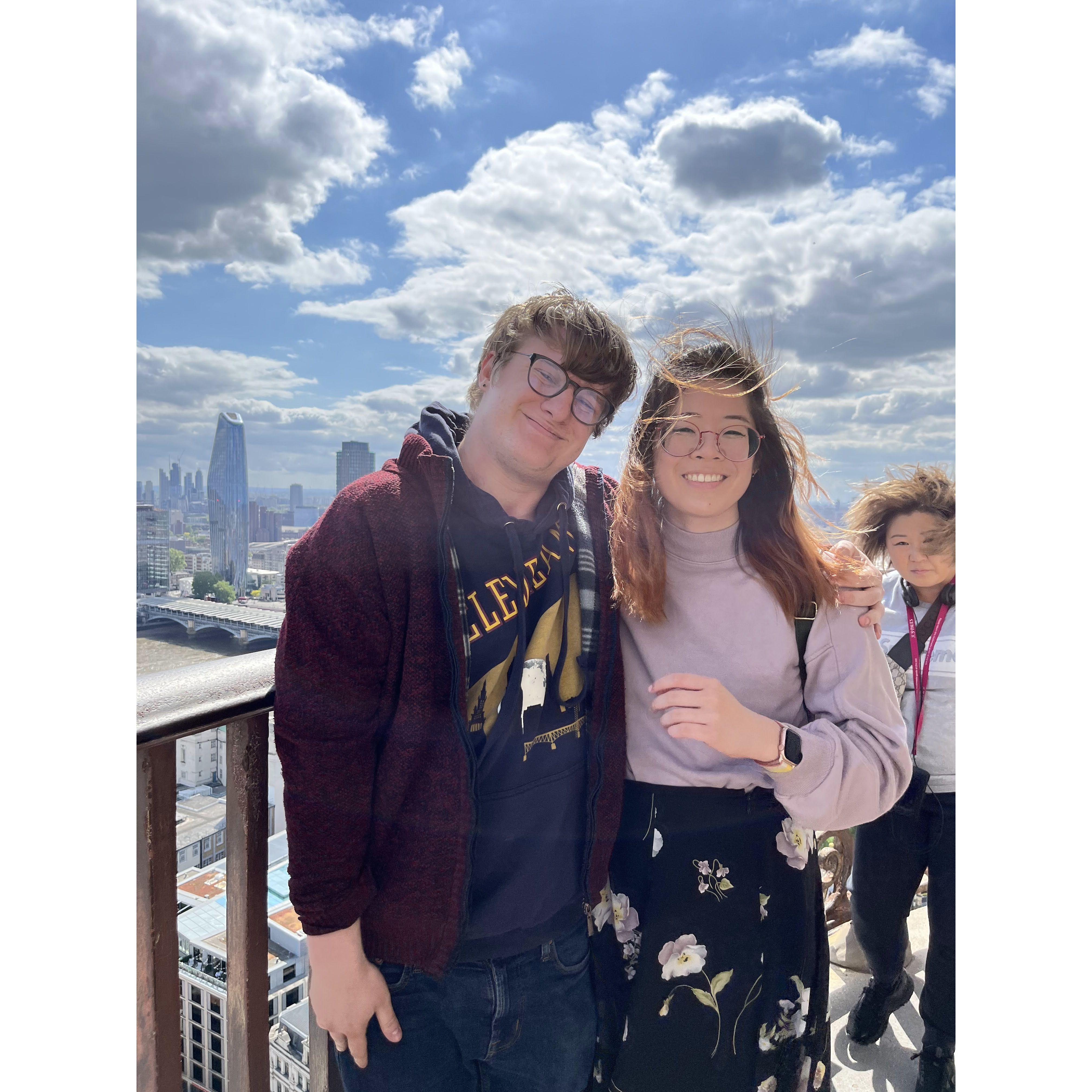 Somewhere really high up in London (genuinely? We don't know where)