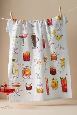 Drinks A-Z Dish Towel