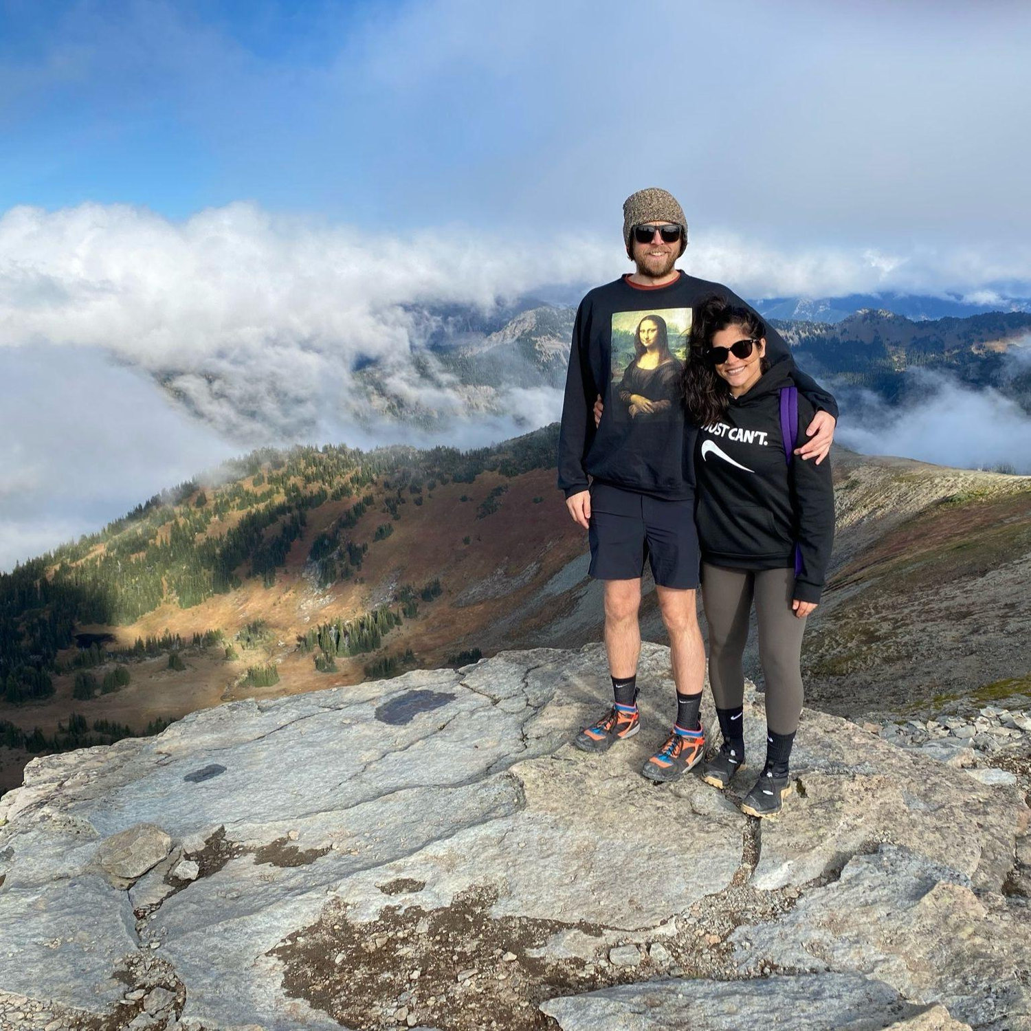 Above the clouds at Mount Rainier in Seattle.