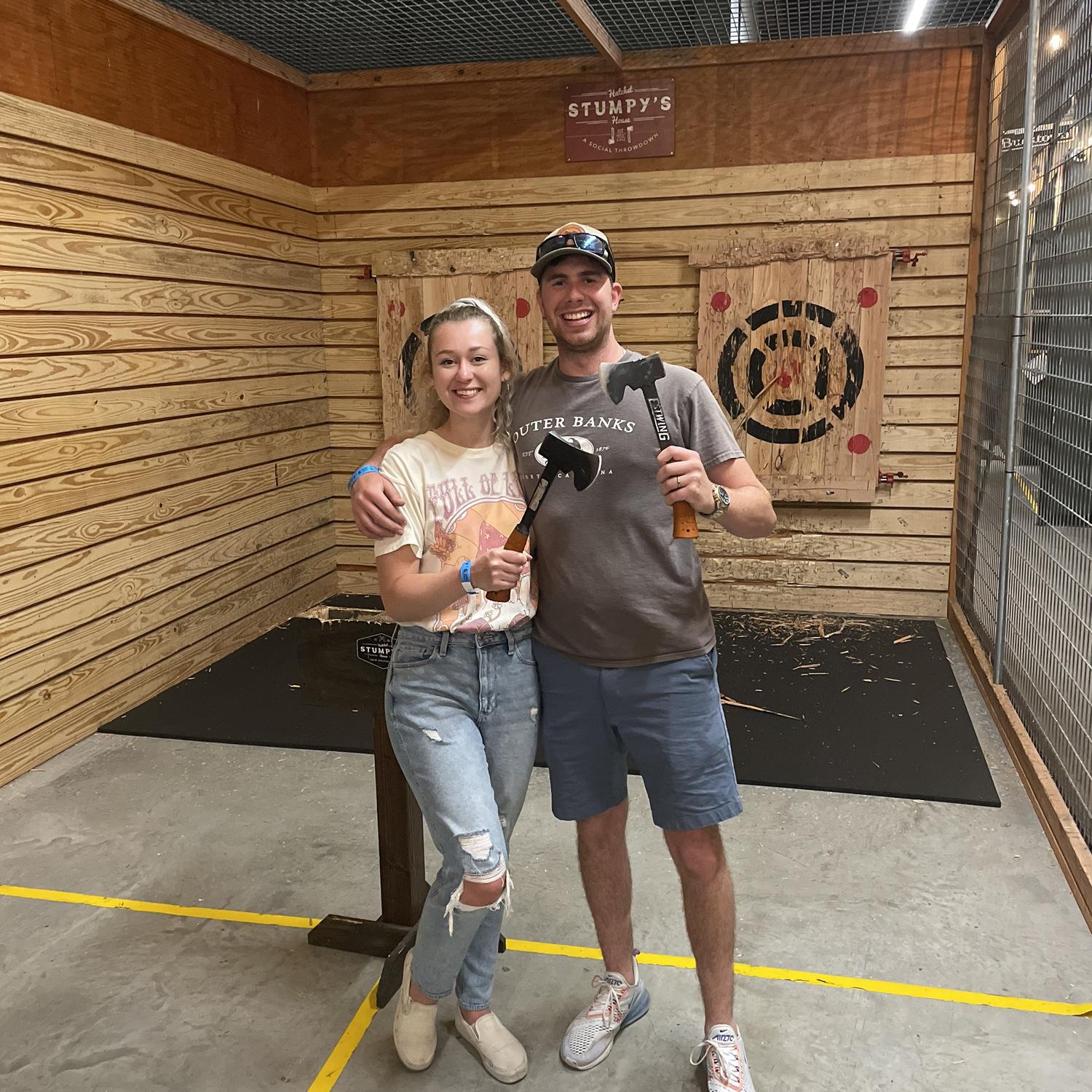 First time axe throwing, in New Orleans!
03.05.2022