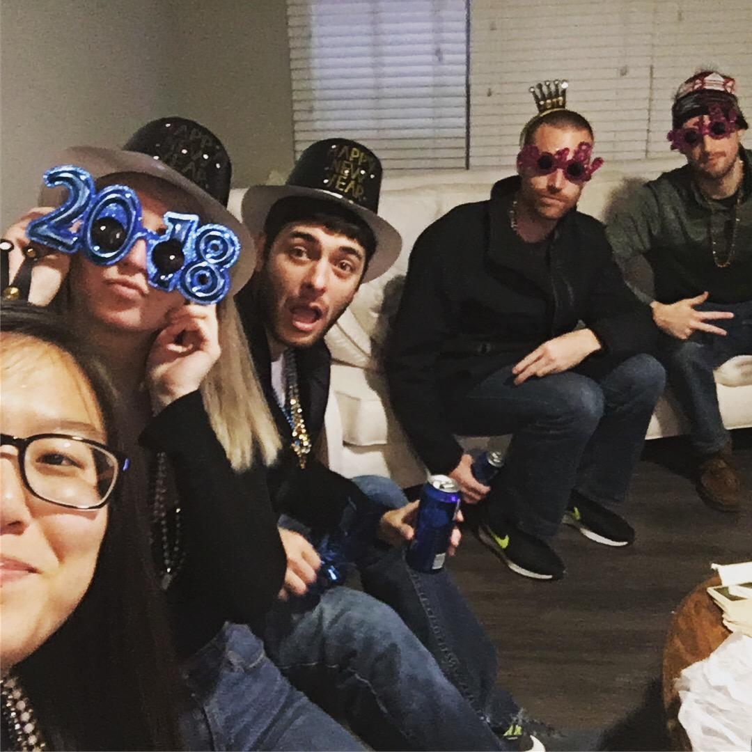 Celebrating New Years with good friends.
