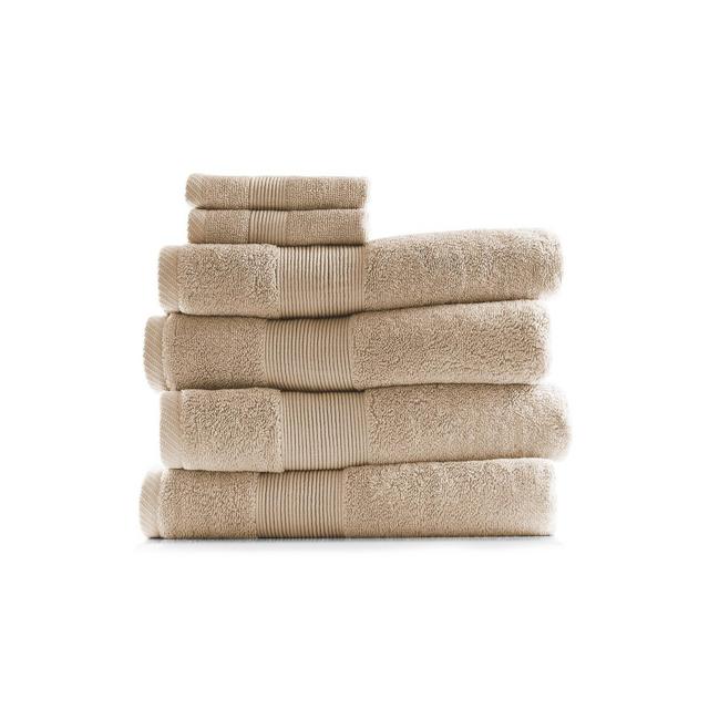 Hearth & Harbor Bath Towels for Bathroom, Ultra Soft & Highly Absorbent 6 Piece Bath Towel Set - Beige Cream