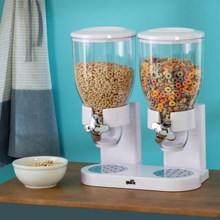 Double Cereal Dispenser with Portion Control