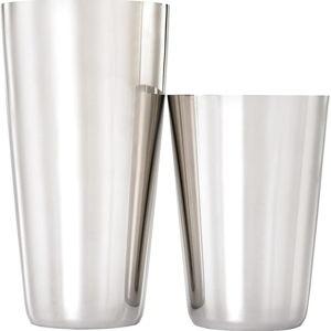 Barfly Superfly Tin Set Cocktail Shaker, (18 oz and 28 oz), Heavyweight Stainless, (M37161)