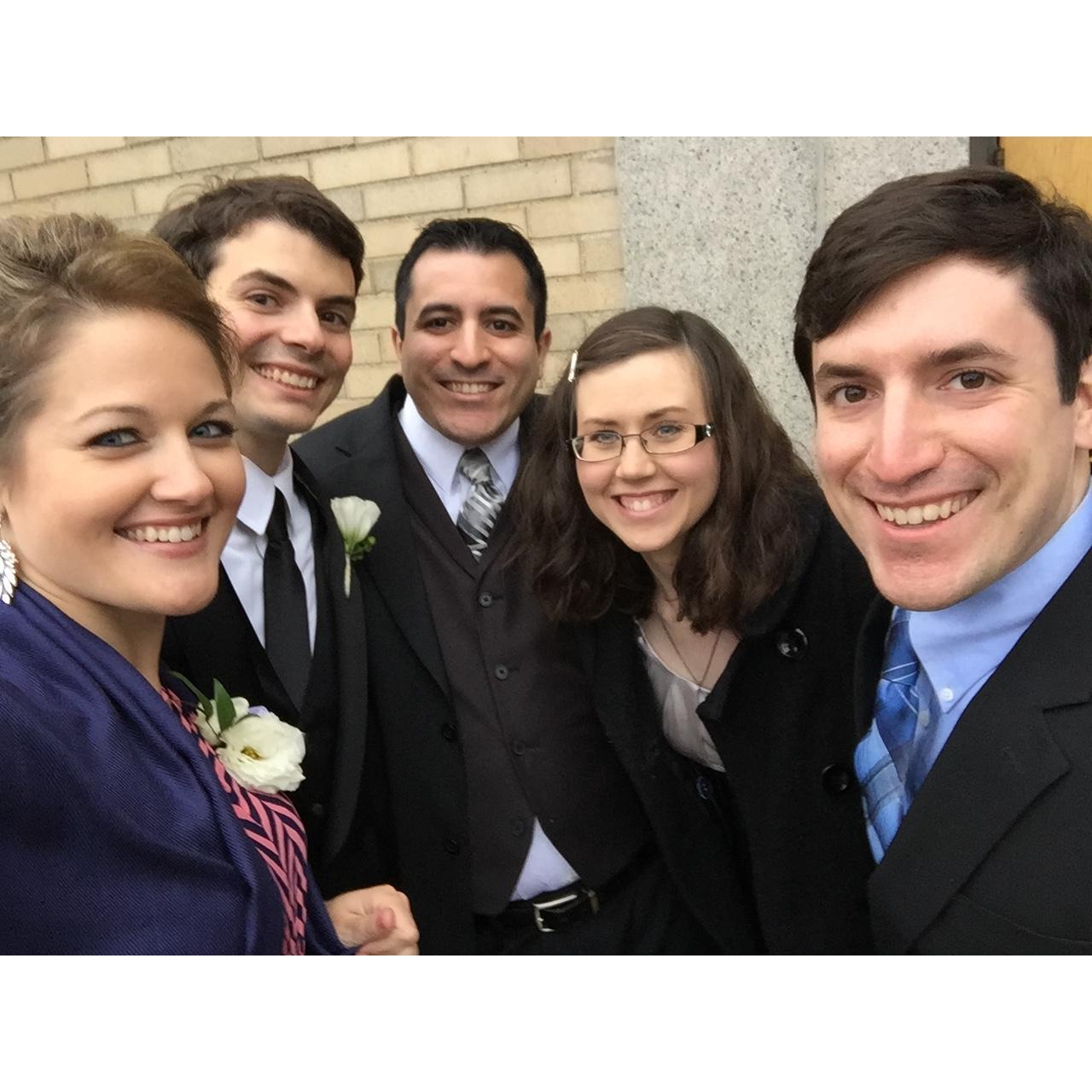 October 2015 - Dayton, Ohio - pre-wedding fun with a few of Michael's cousins