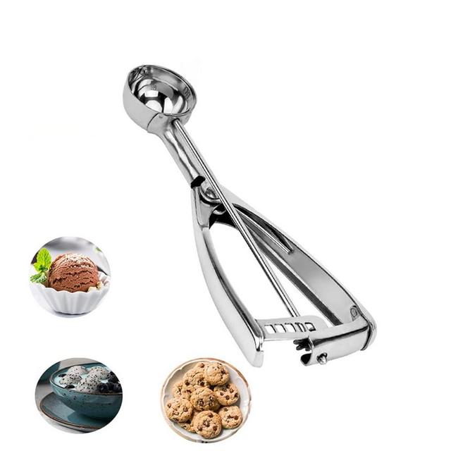 Cookie Scoop 1 Tablespoon Small Ice Cream Scooper with Trigger Release Stainless Steel Scoop for Cookie Dough Melon Baller Meatball Muffin
