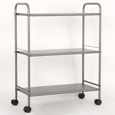 3 Shelf Wide Utility Storage Cart Gray - Room Essentials&#153;