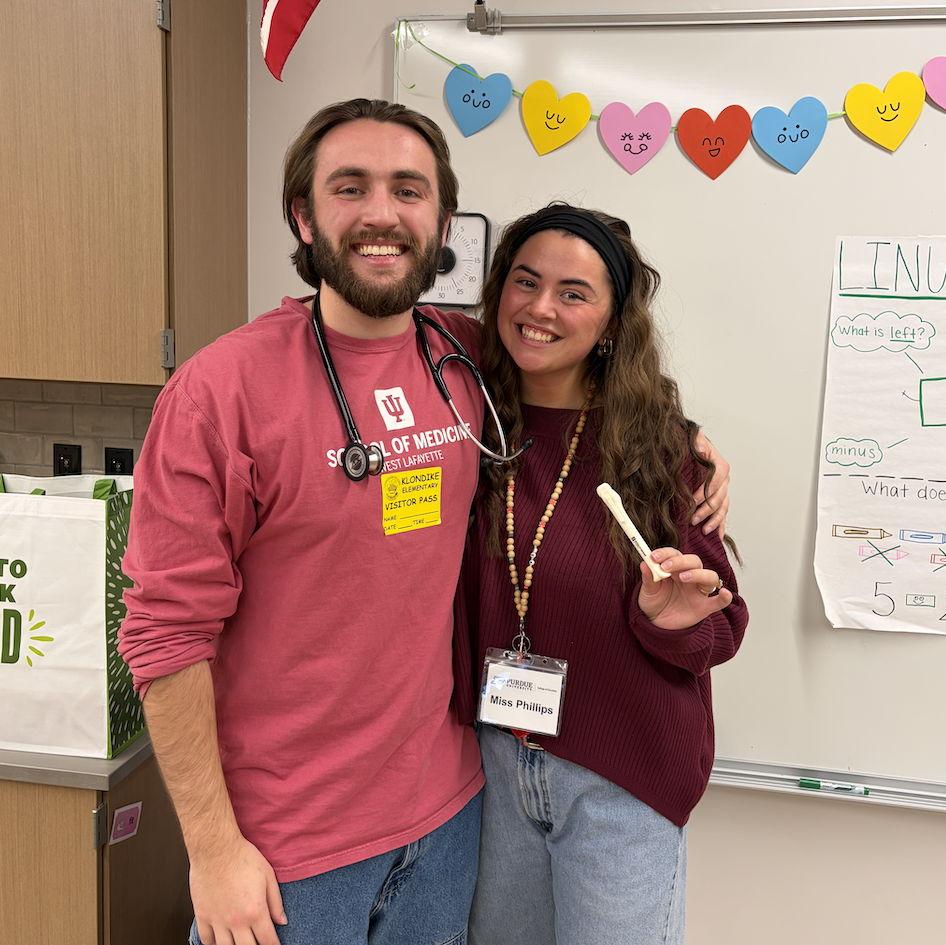 Mason visiting the school I student taught at!