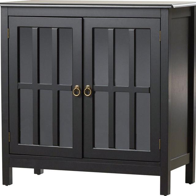 Phillips with Wooden Top 2 Door Accent Cabinet