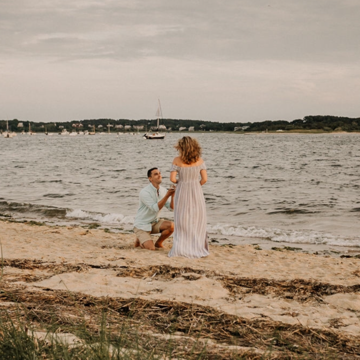 Nick proposing to Britt in Wellfleet!