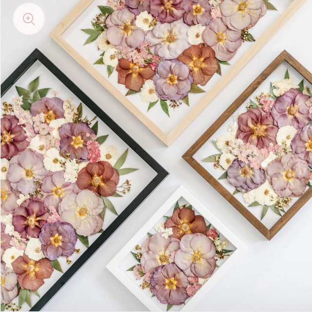 Flower Preservation — Pressed Frame - Full Design (You Ship Your flowers)