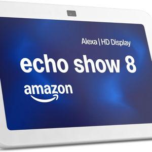 Amazon Echo Show 8 (newest model), With Spatial Audio, Smart Home Hub, and Alexa, Glacier White