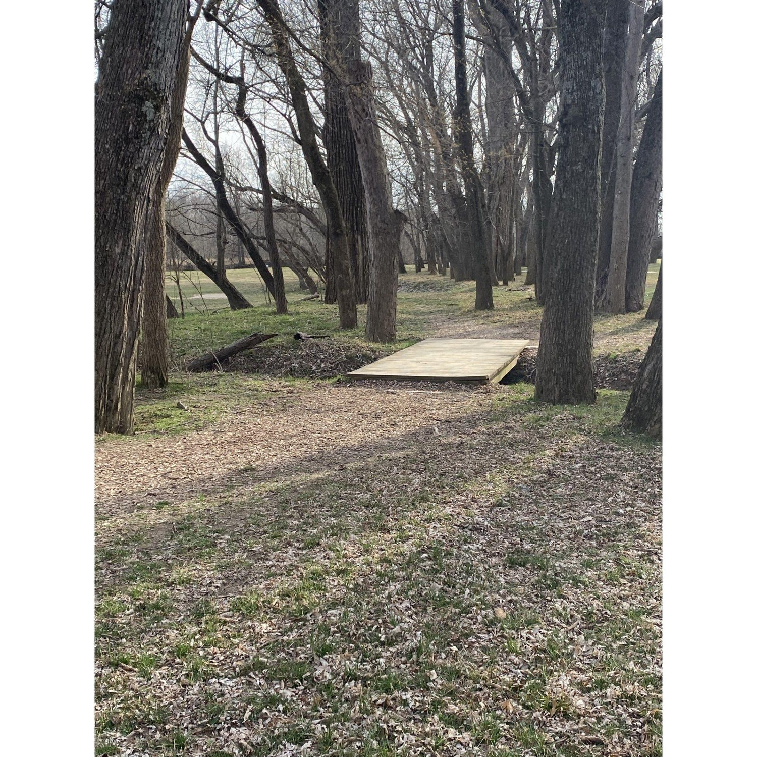 Cross the foot bridge