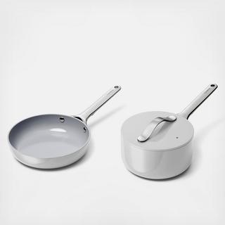 Mini Duo Ceramic Fry & Sauce Pan Set