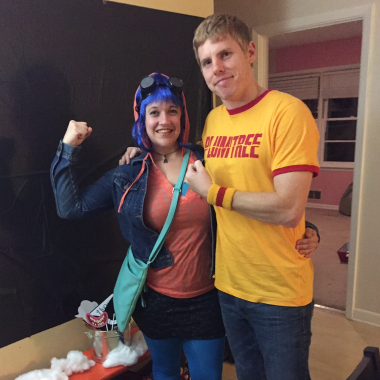 Our 2nd Halloween together 2014 - Scott Pilgrim & Ramona Flowers