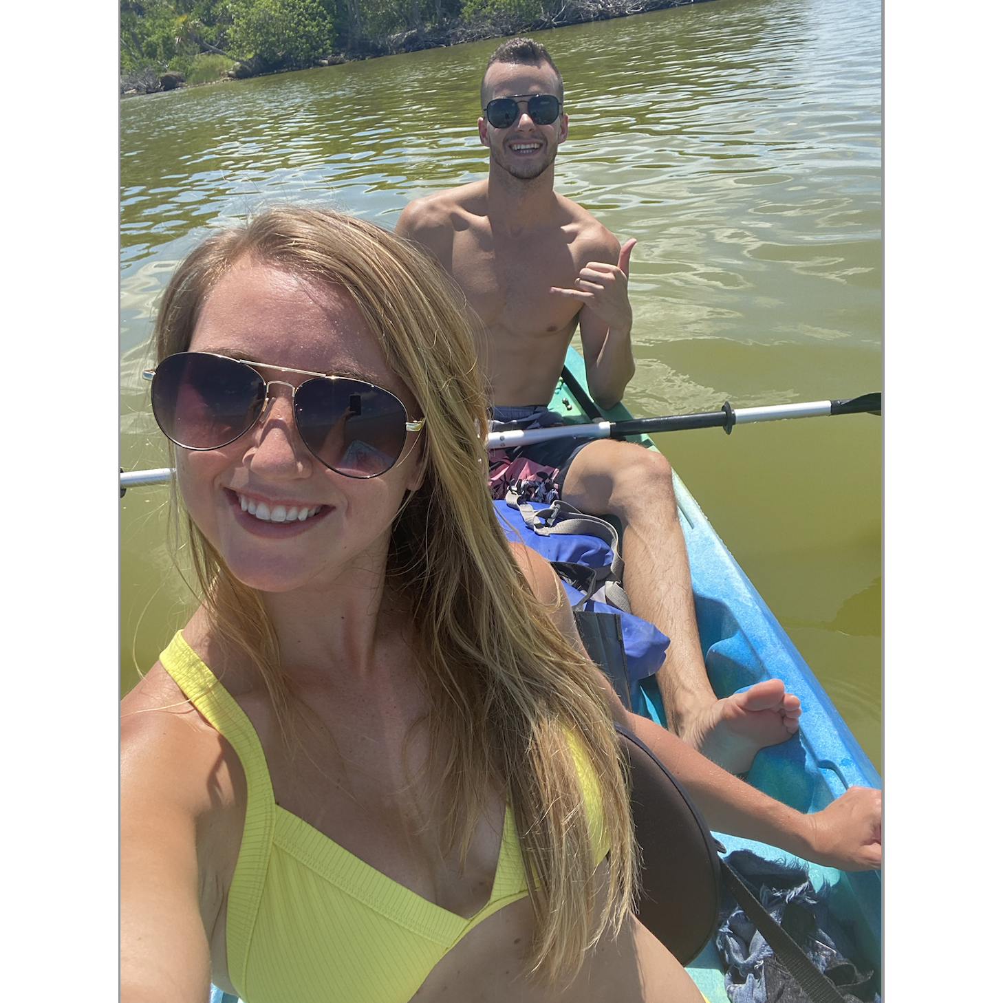Kayaking with manatees in Merritt Island, Summer 2020