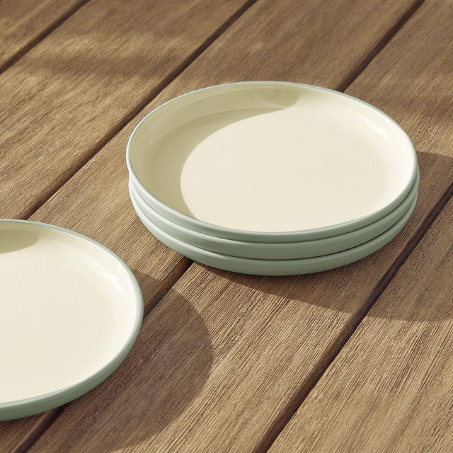 AP Kaloh Melamine Dinnerware Salad Plate Melamine Celadon Set of 4