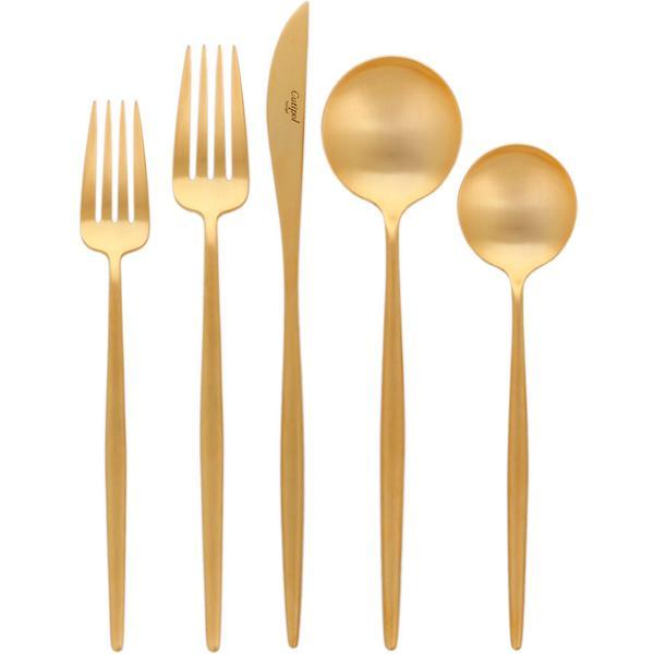 Moon - Brushed Gold Flatware - 5pc Set