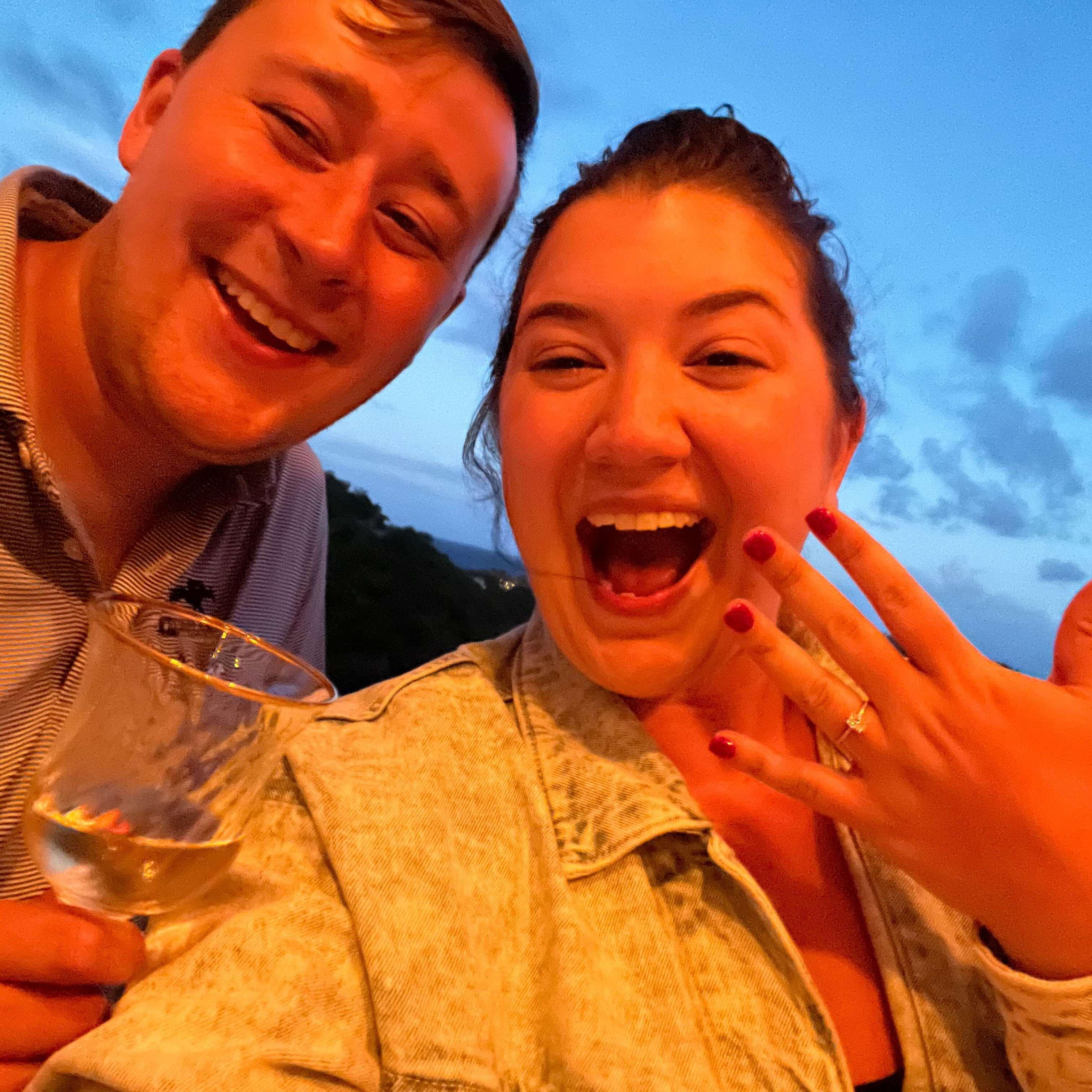 The night we got engaged!!! 