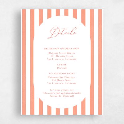 Salmon, Pink Wedding Enclosure - Tropea