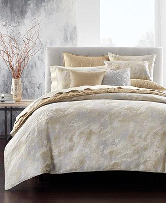 Metallic Stone King Duvet Cover, Created for Macy's