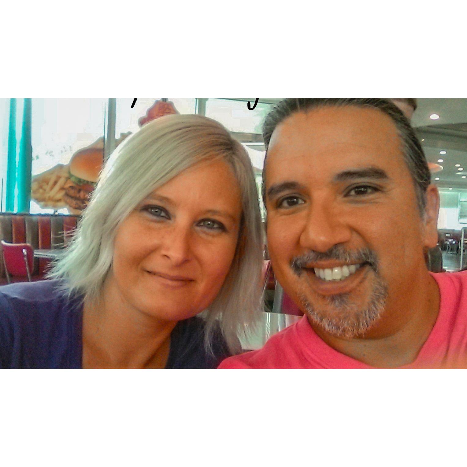 The first selfie we took together the day we met on 7-7-17!