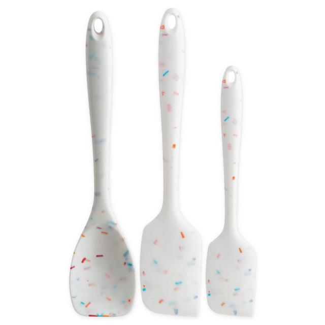 Trudeau 3-Piece Silicone Spatula Set in Confetti