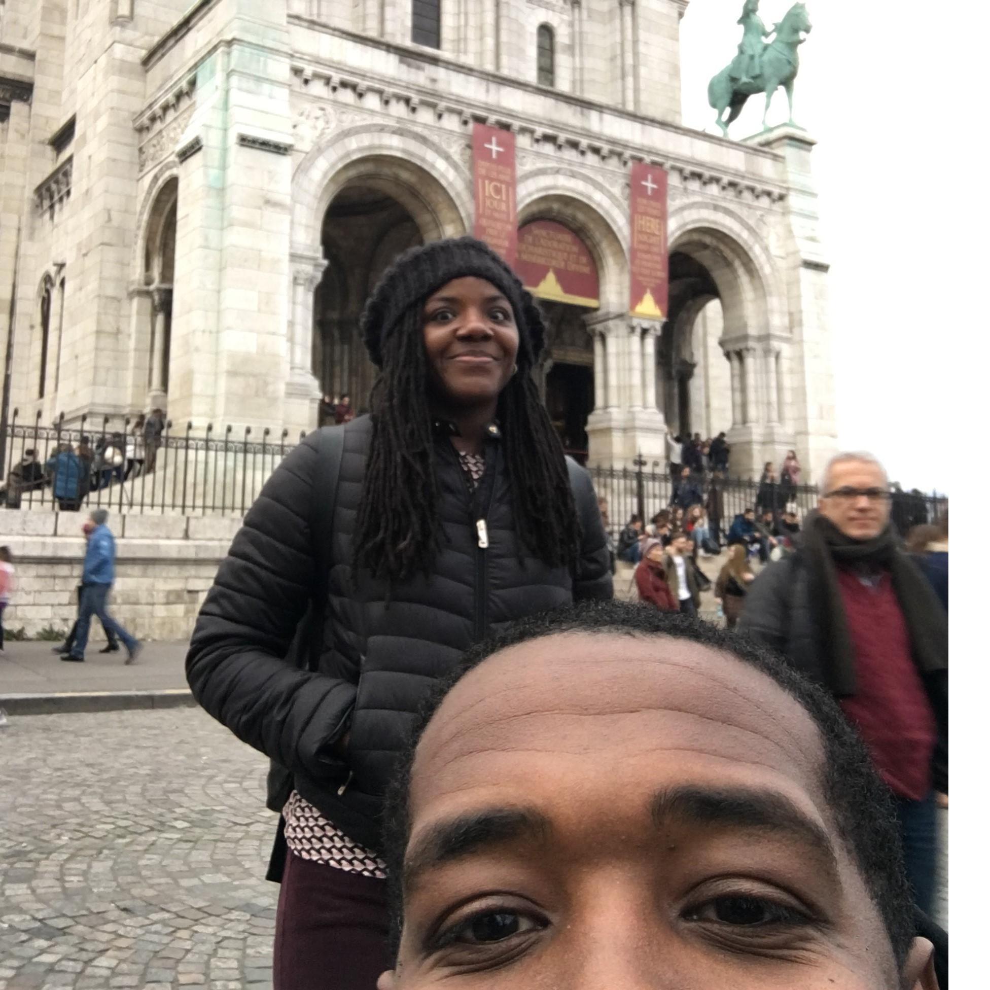 Enjoying our day in Paris France