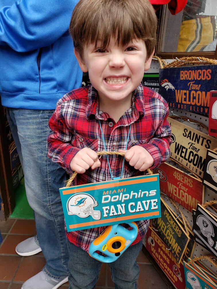 I converted Clay into a dolphins fan instead of being a bills fan! #winning