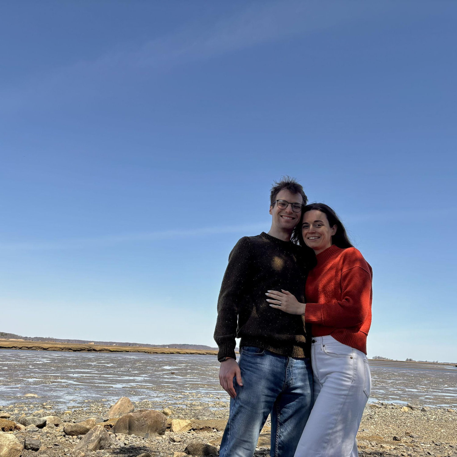 On April 18, 2025, Max proposed at Strawberry Hill in Ipswich, MA.