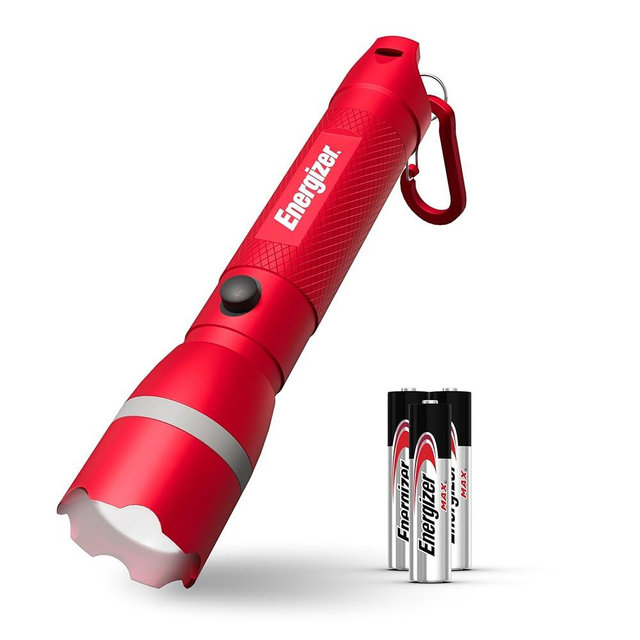 Energizer R-300 LED Flashlight Emergency Safety Light, Bright IPX4 Water Resistant Flash Light, Durable Emergency Light for Hurricane Preparedness, Batteries Included