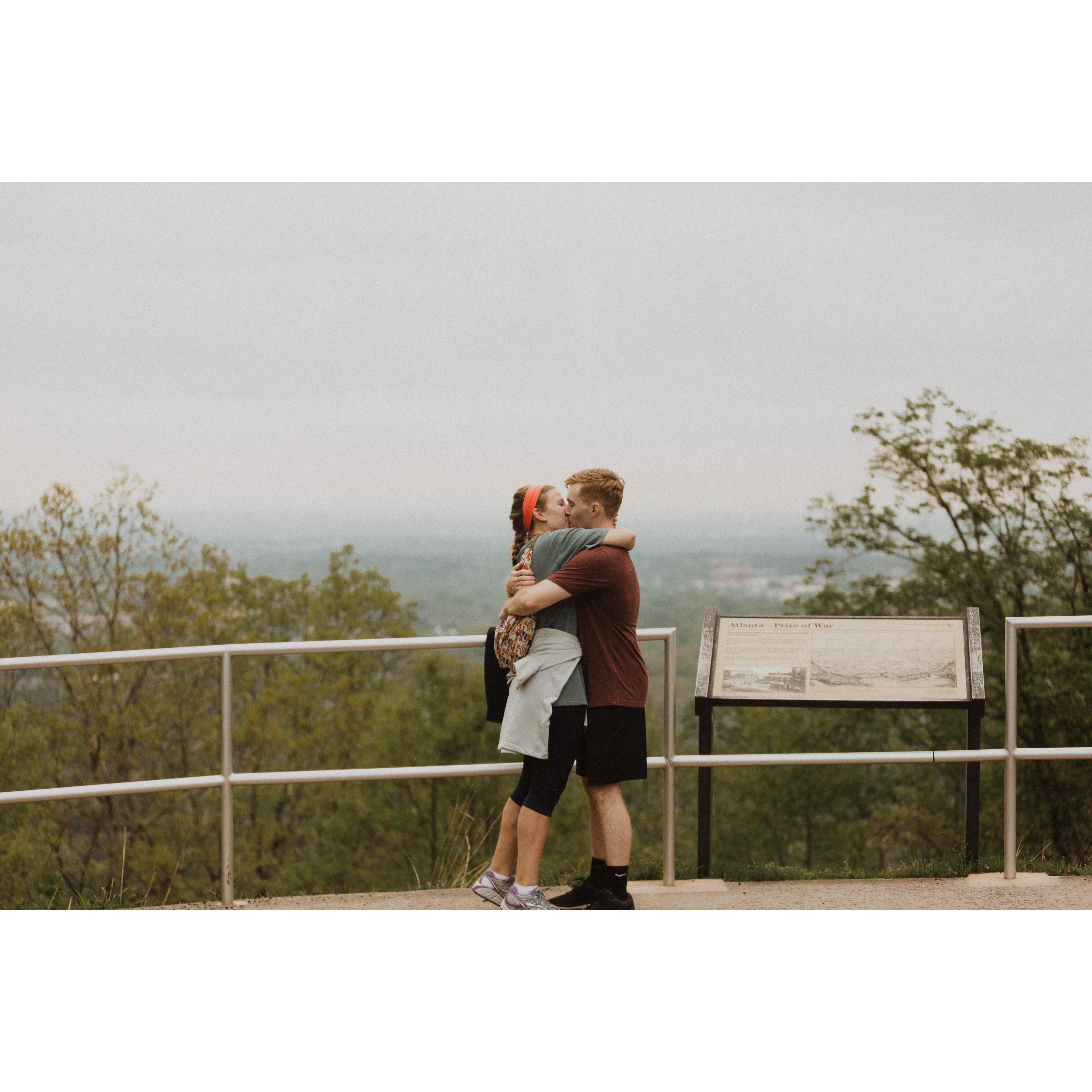 Our proposal at the top of Kennesaw Mountain
