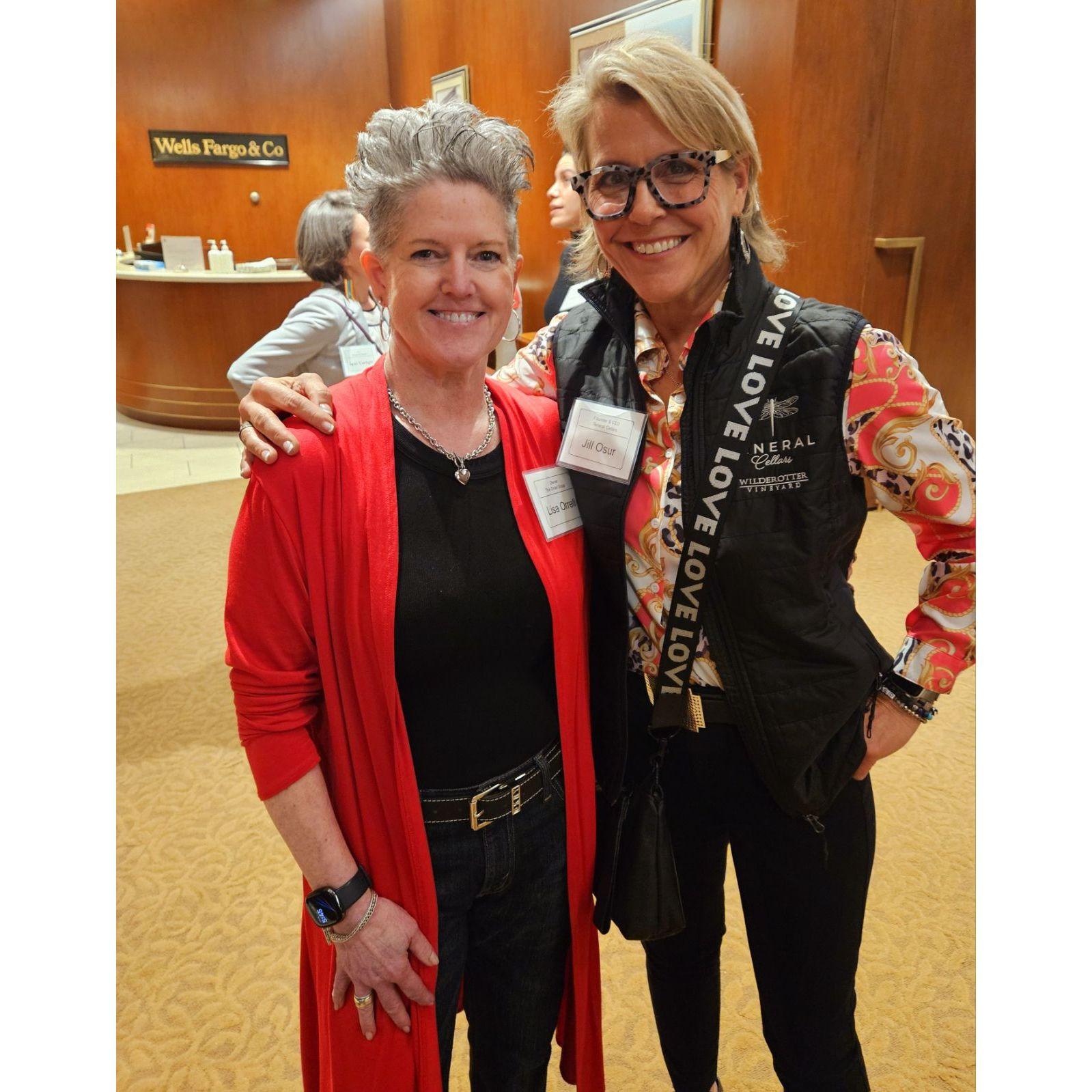 This was the day we met in San Francisco at the Golden Gate Business Association's Business Event, January 24, 2024. We hugged each other and knew we already knew each other. Thank you Universe!