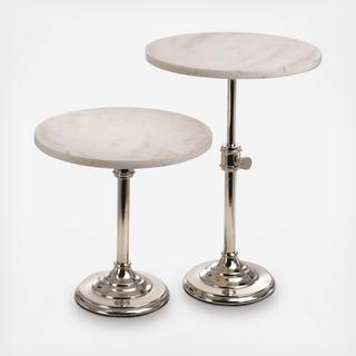 Marble Adjustable Cake Plate