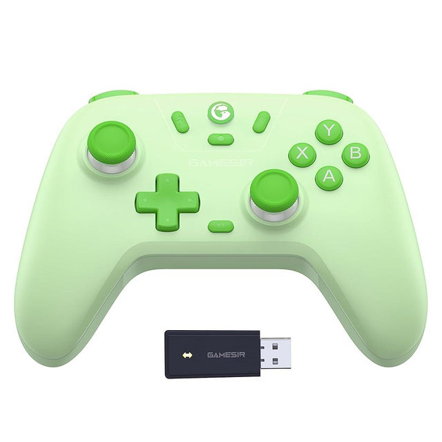 GameSir Nova Lite 2.4g Wireless Controller for Windows PC, iPhone, Android, Switch & Steam Deck, Bluetooth Controller Gamepad with Hall Effect Trigger,Turbo,Rumble Vibration (Green)