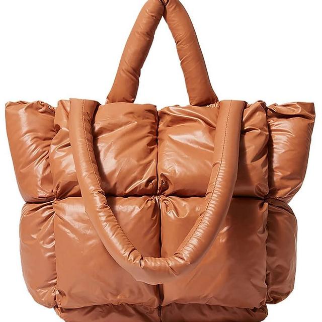 Puffer Shoulder Bag for Women Mini Down Satchel Hobo Bag Quilted Tote Bag Chic Purses 2023