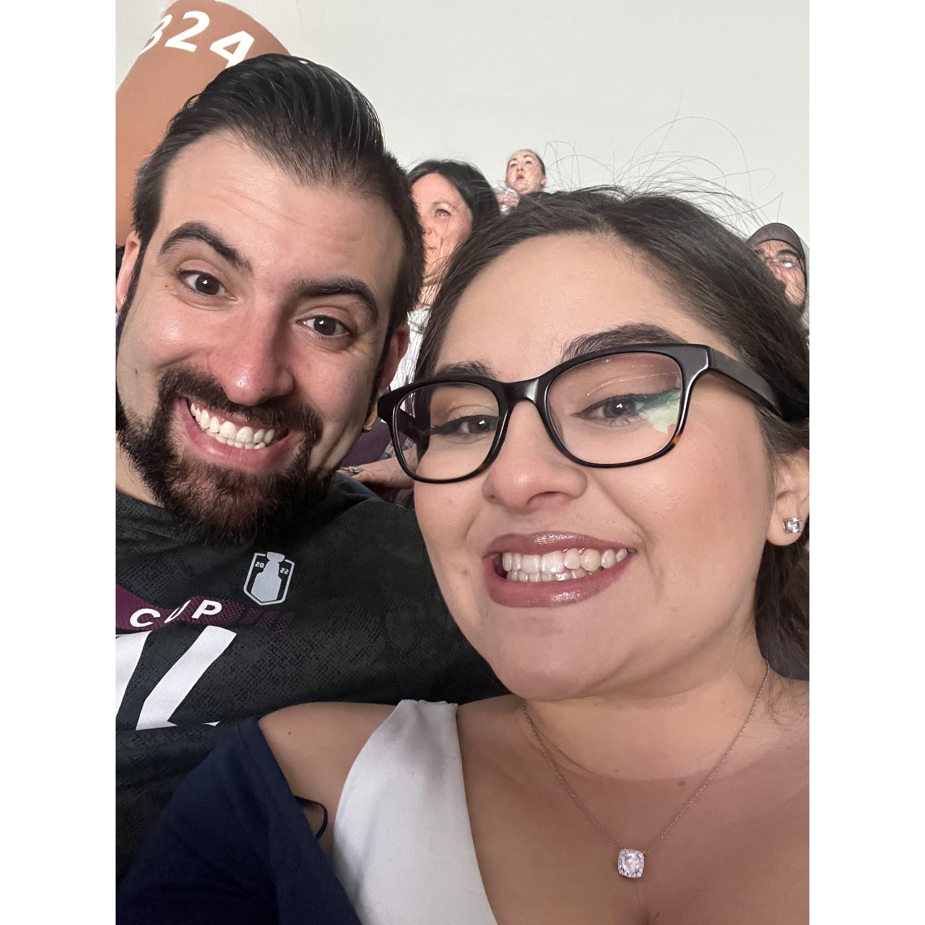 Their first Av's game together! 