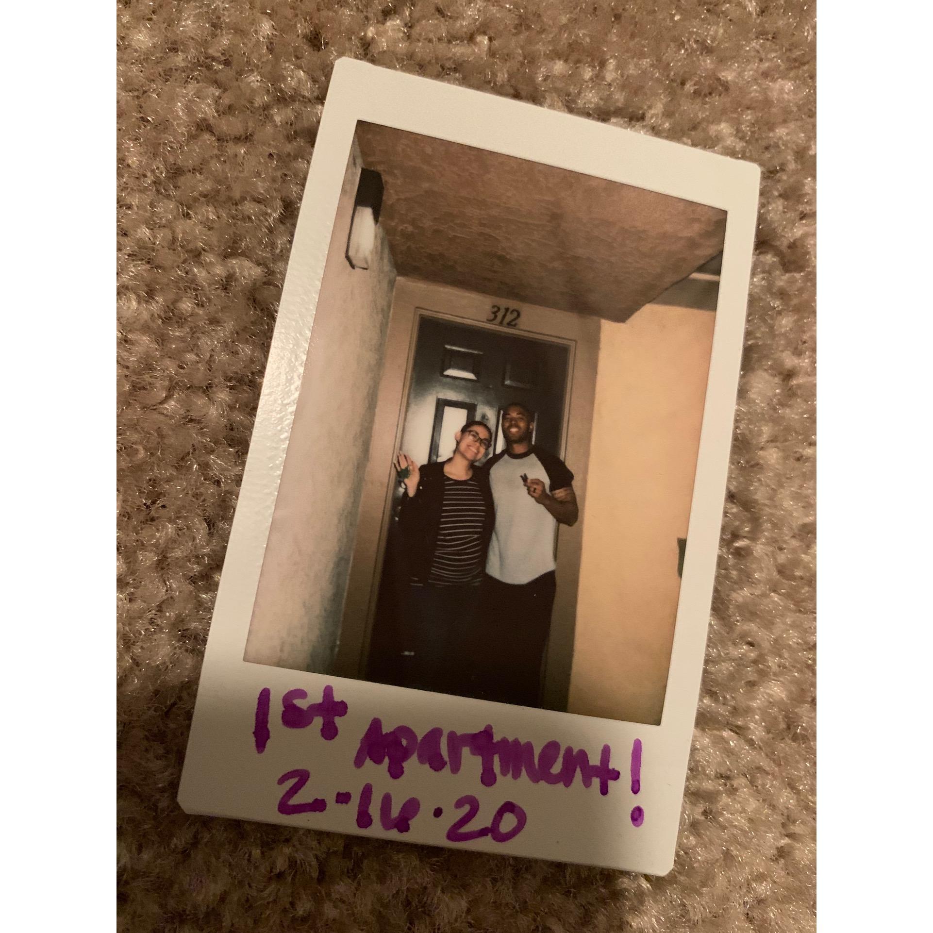 2/16/20 - Our first apartment in Pomona