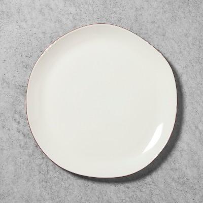Stoneware Platter with Terracotta Rim Cream - Hearth & Hand™ with Magnolia