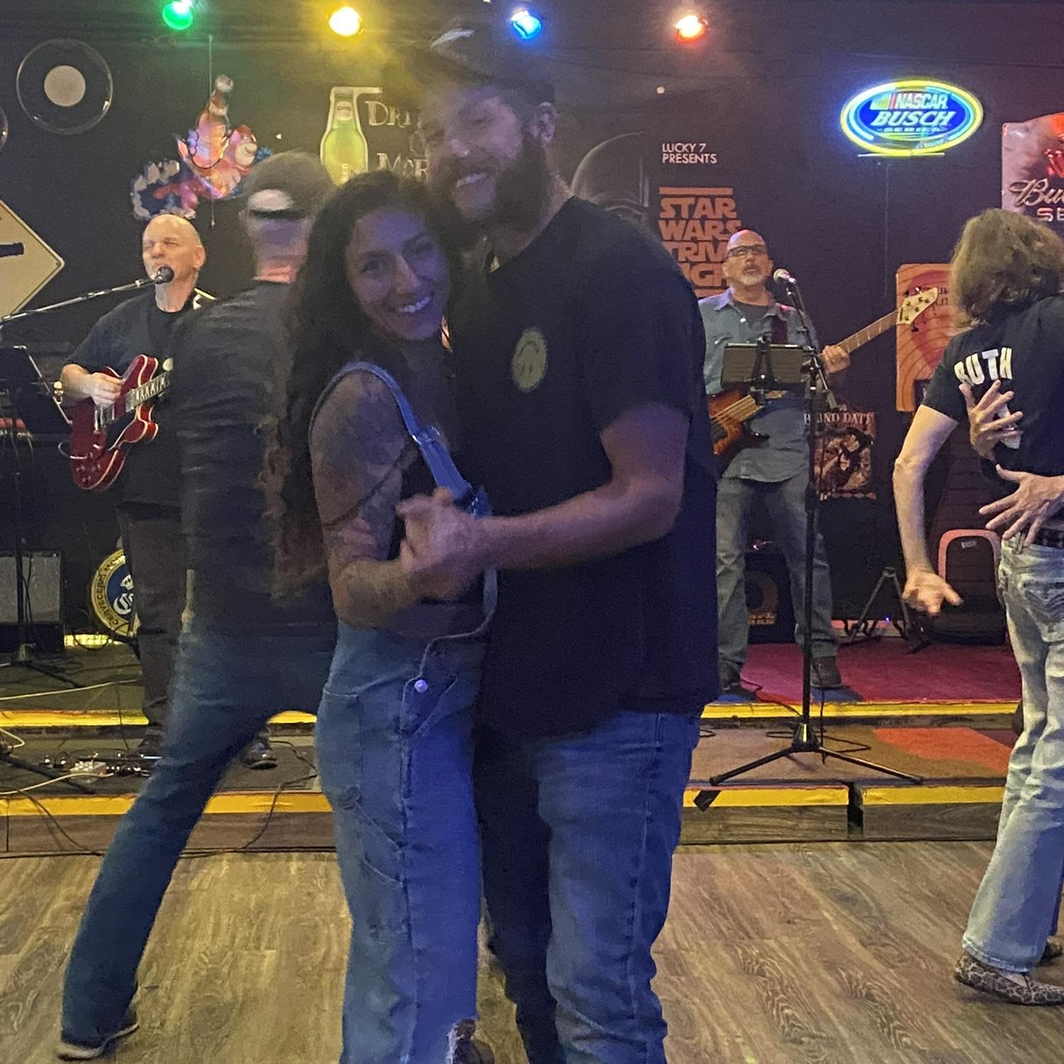 Dancing in Seattle while my dad plays!
