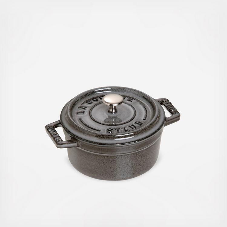 Staub Cast Iron 0.25-Quart Mini Round Cocotte - Matte Black