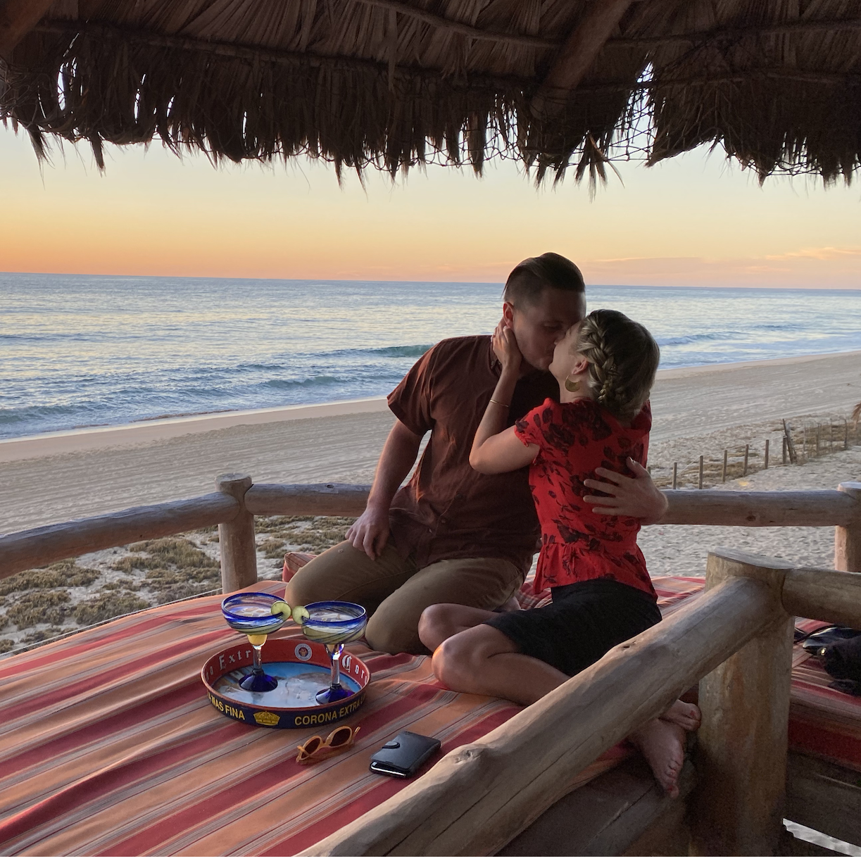 Right after Ian proposed in Todos Santos