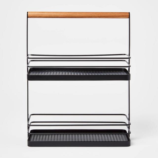 Wood 2-Tier Spice Rack - Threshold™