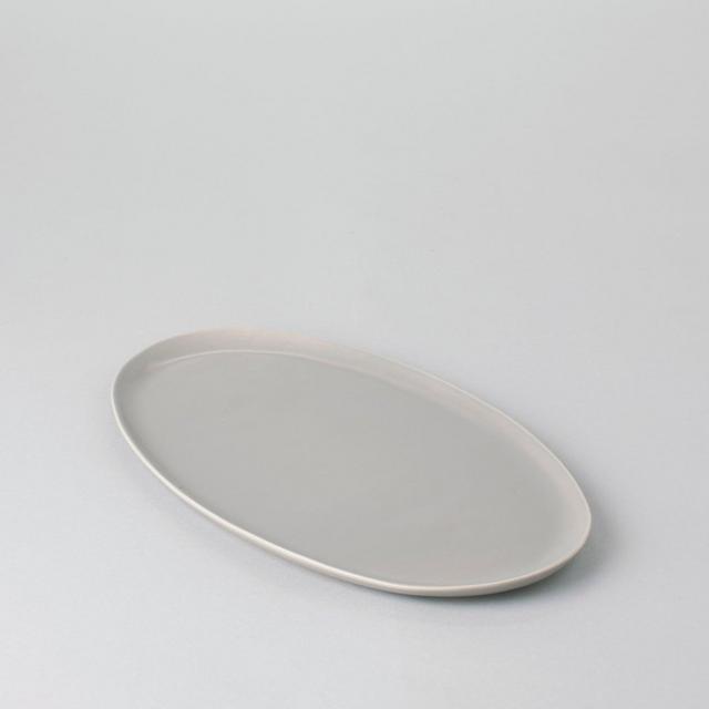 The Oval Serving Platter—DOVE GRAY