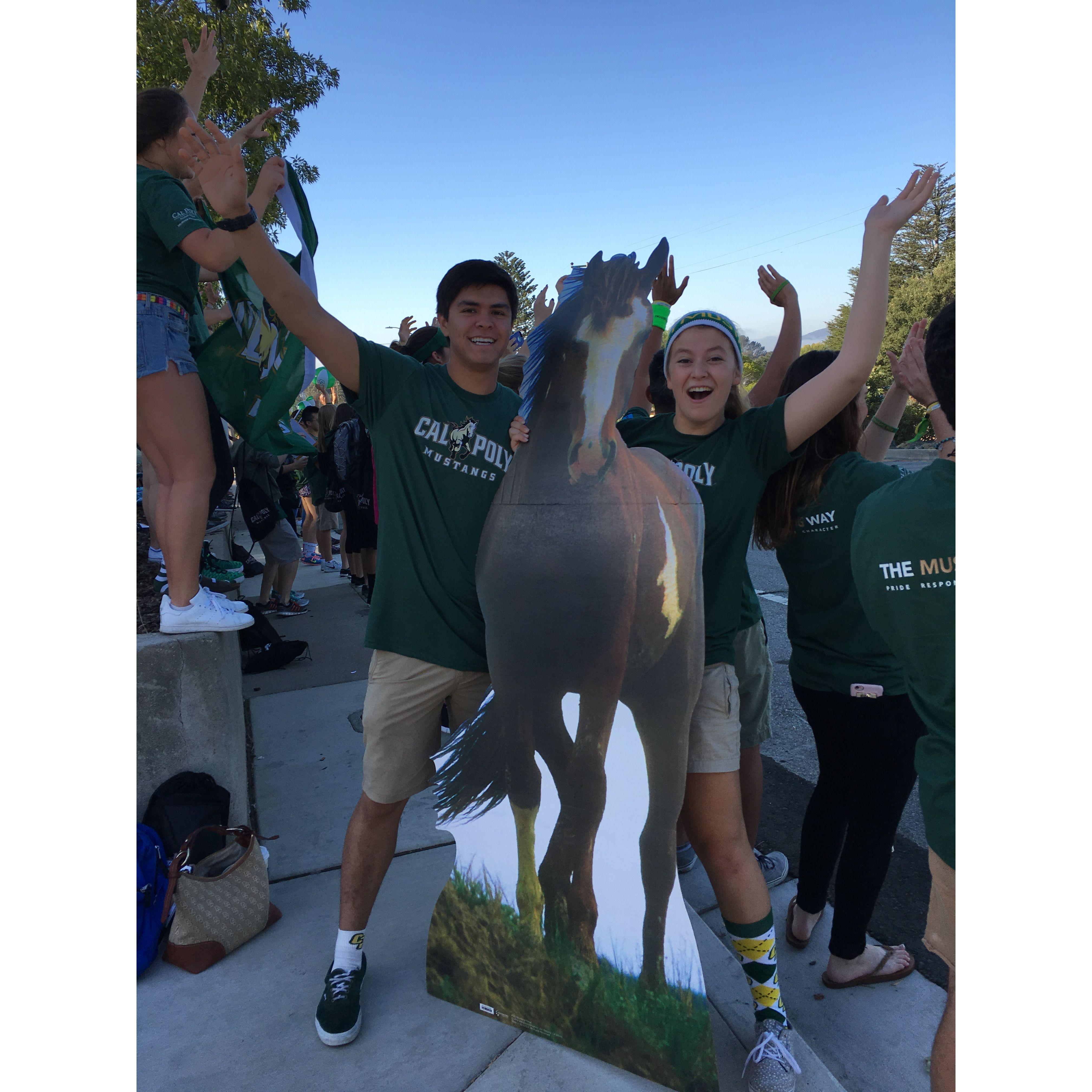 School spirit at Cal Poly.