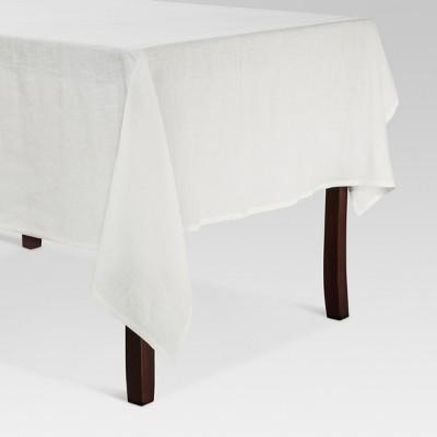 White Linen Kitchen Textiles Tablecloth (60"x120")- Threshold&#153;
