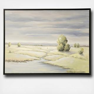 Field Brook Landscape Framed Wall Art