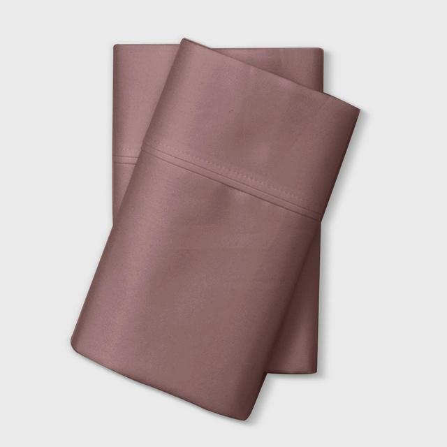 King 800 Thread Count Solid Performance Pillowcase Set Mauve - Threshold Signature™