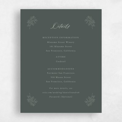 Dark Seaweed, Grey Wedding Enclosure - Lisette