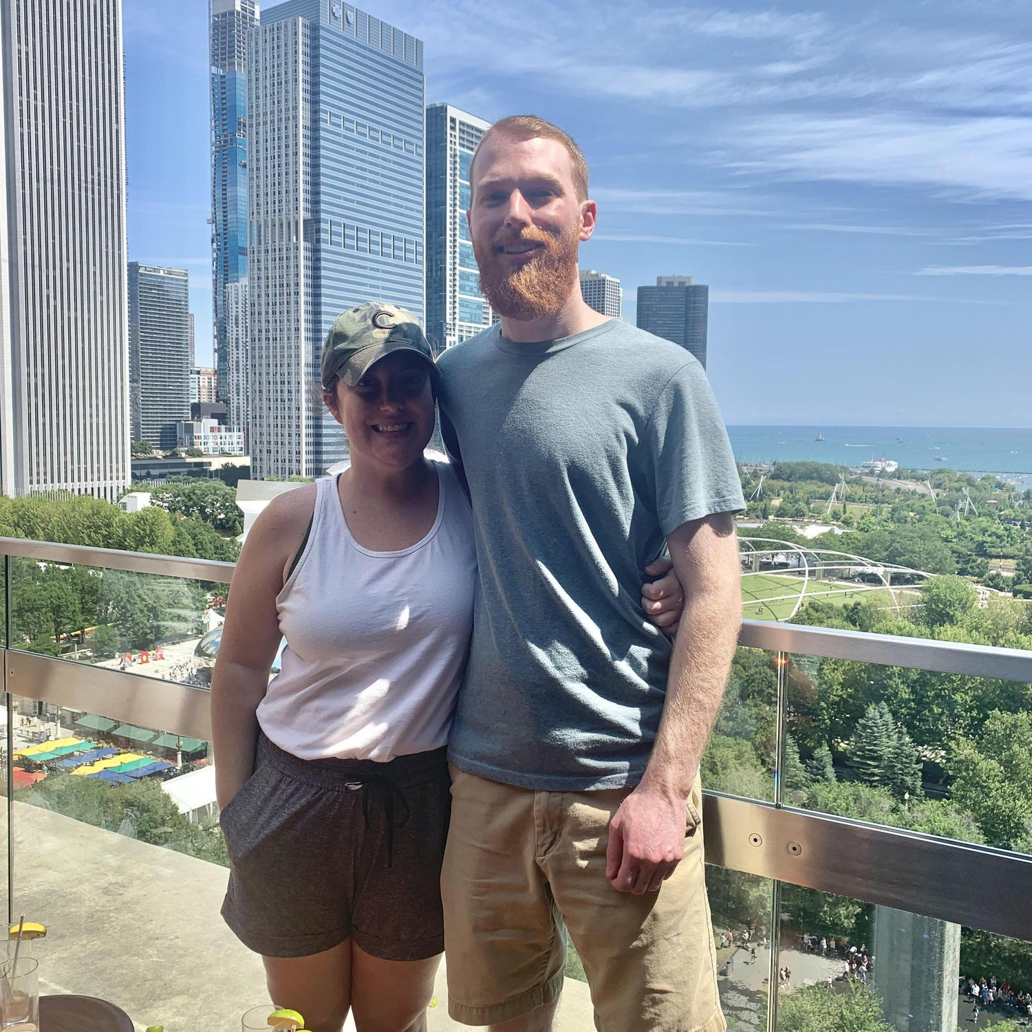 Rooftop bar in Chicago (August 2019).